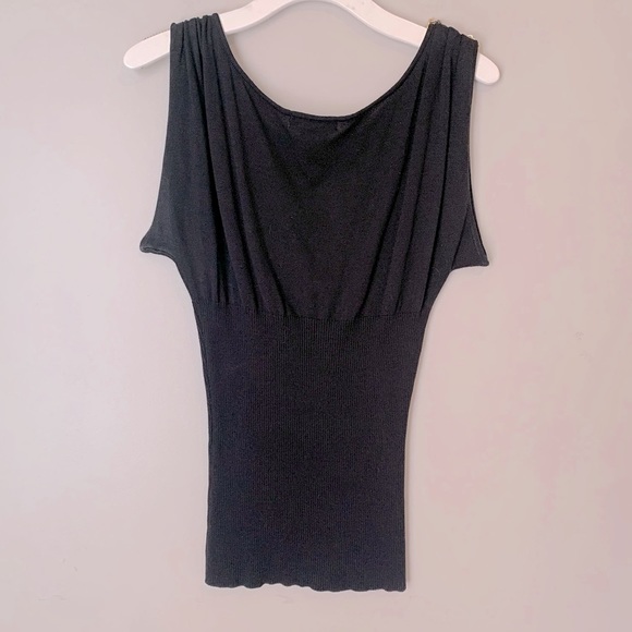 Marciano size S black knit top - Picture 6 of 7